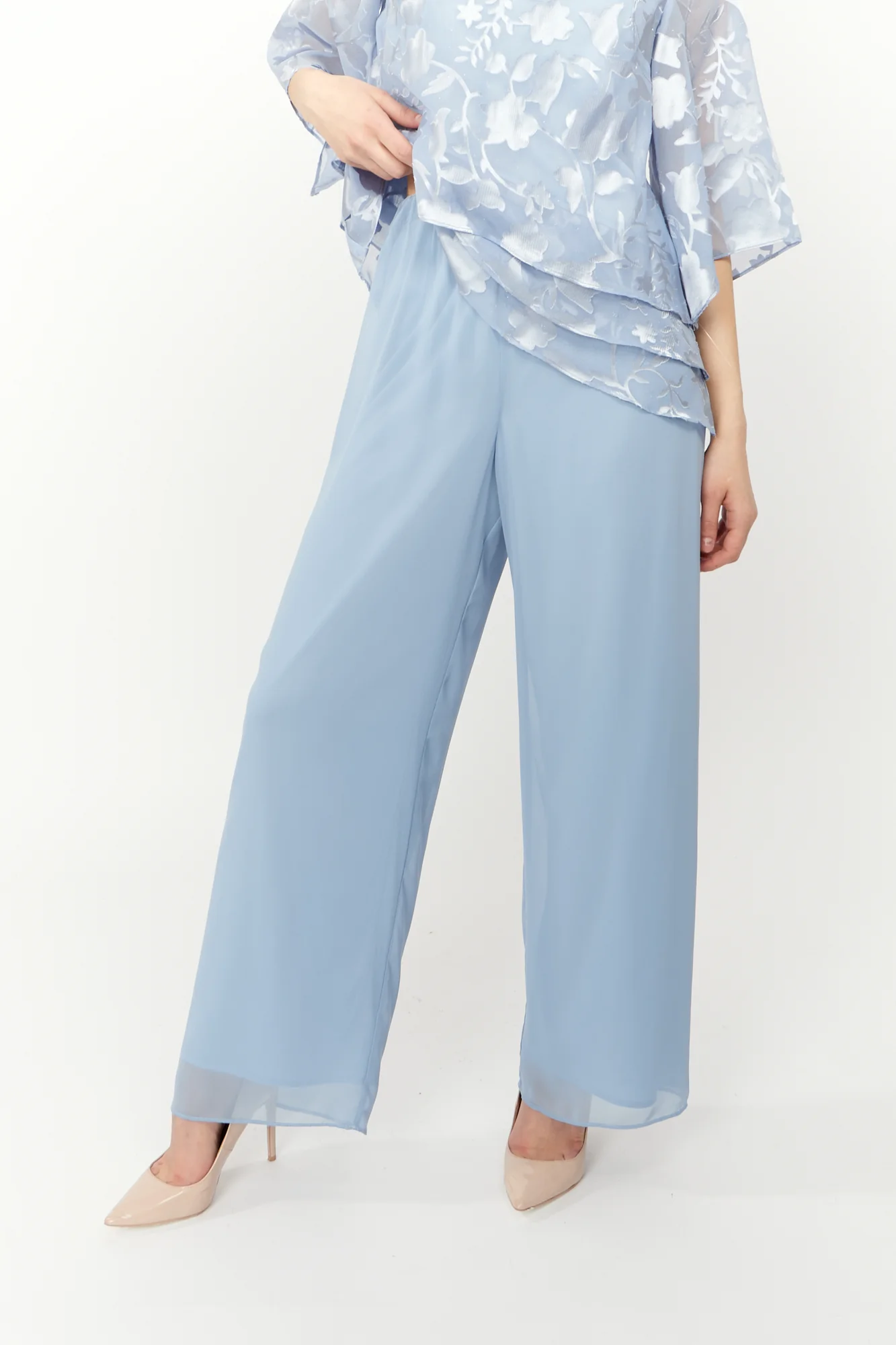 Alex Evenings Full-length Chiffon Trousers 370927 - Image 2