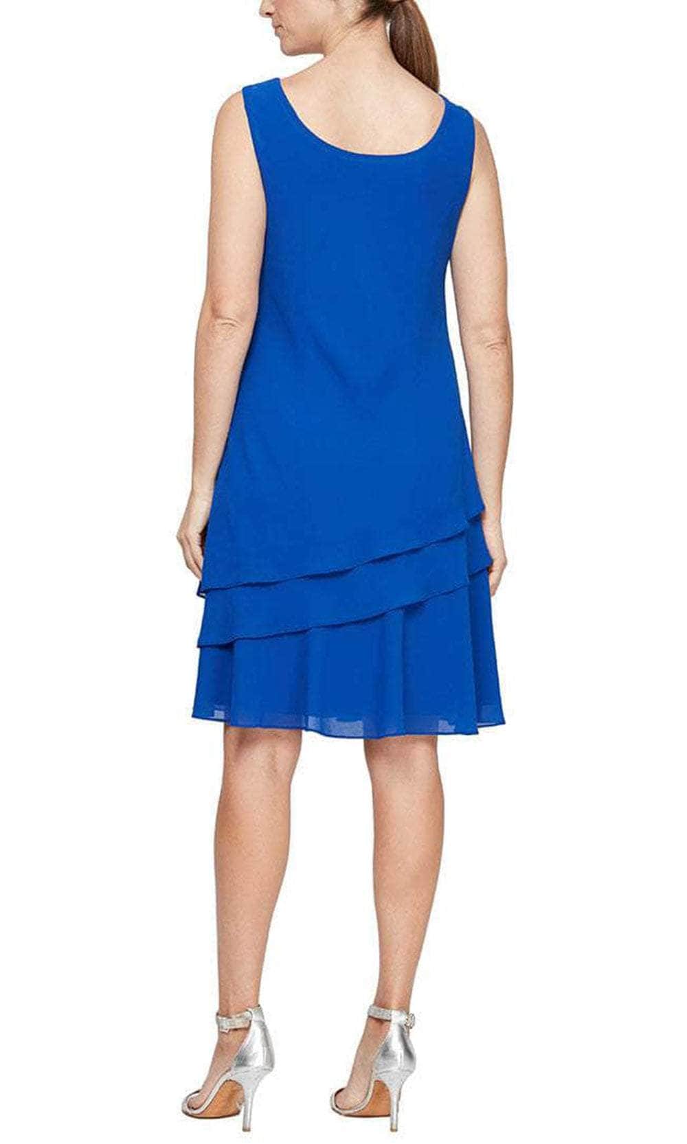 Alex Evenings Knee Length Chiffon 2-Piece Dress 8192005 - Image 10