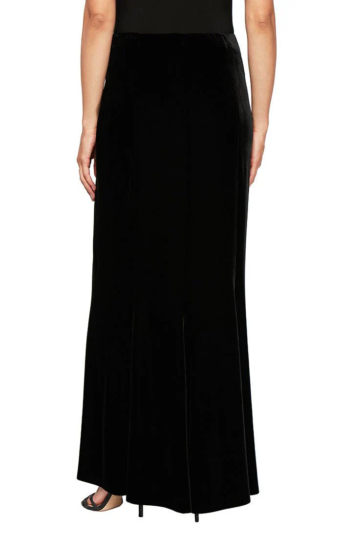 Alex Evenings Long Velvet Skirt 3915857 - Image 2