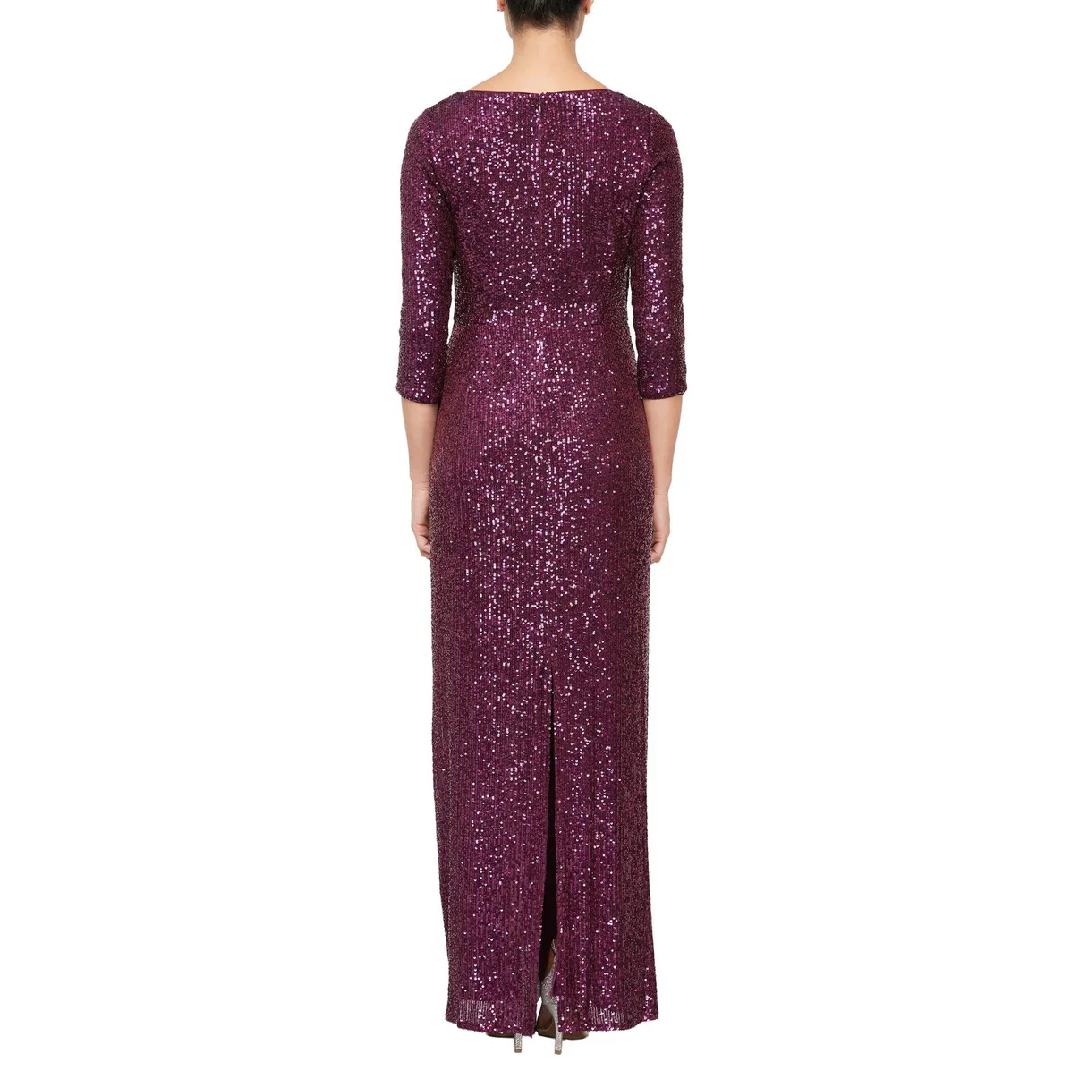 Alex Evenings Sequin Column Gown 8196646 - Image 12