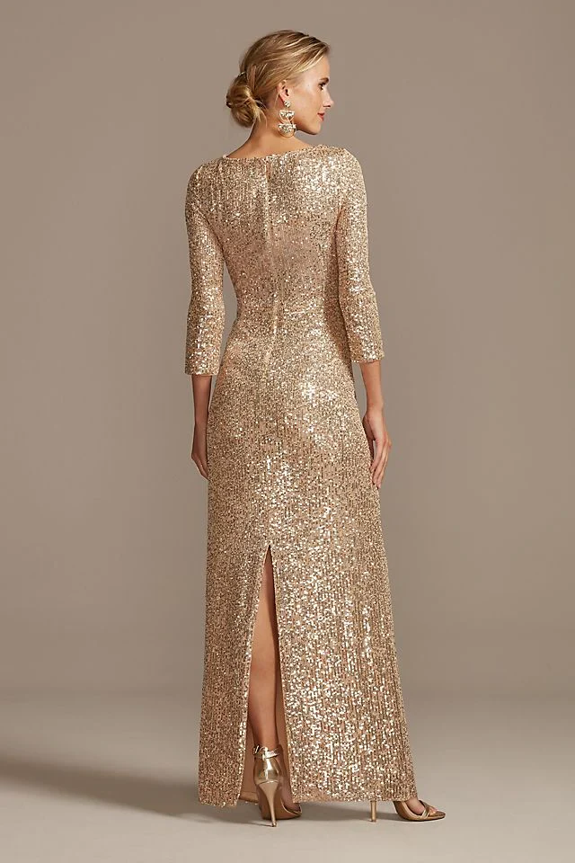 Alex Evenings Sequin Column Gown 8196646 - Image 2