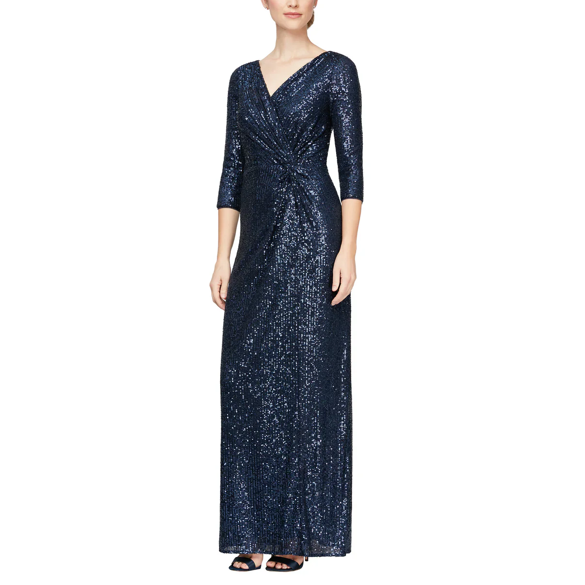 Alex Evenings Sequin Column Gown 8196646 - Image 9