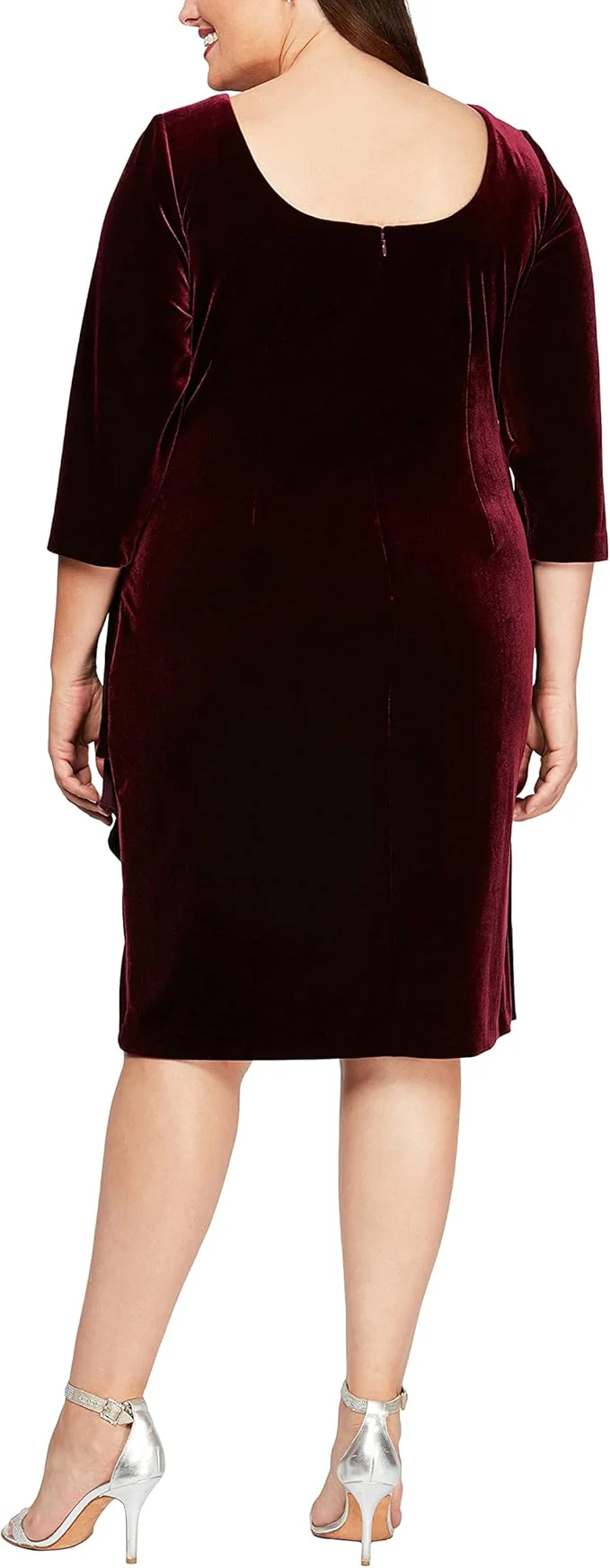 Alex Evenings Velvet Cocktail Dress 4915267 - Image 2