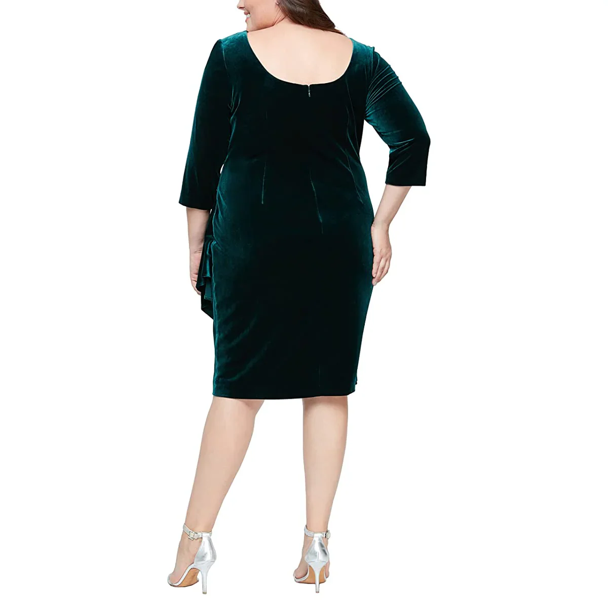 Alex Evenings Velvet Cocktail Dress 4915267 - Image 6
