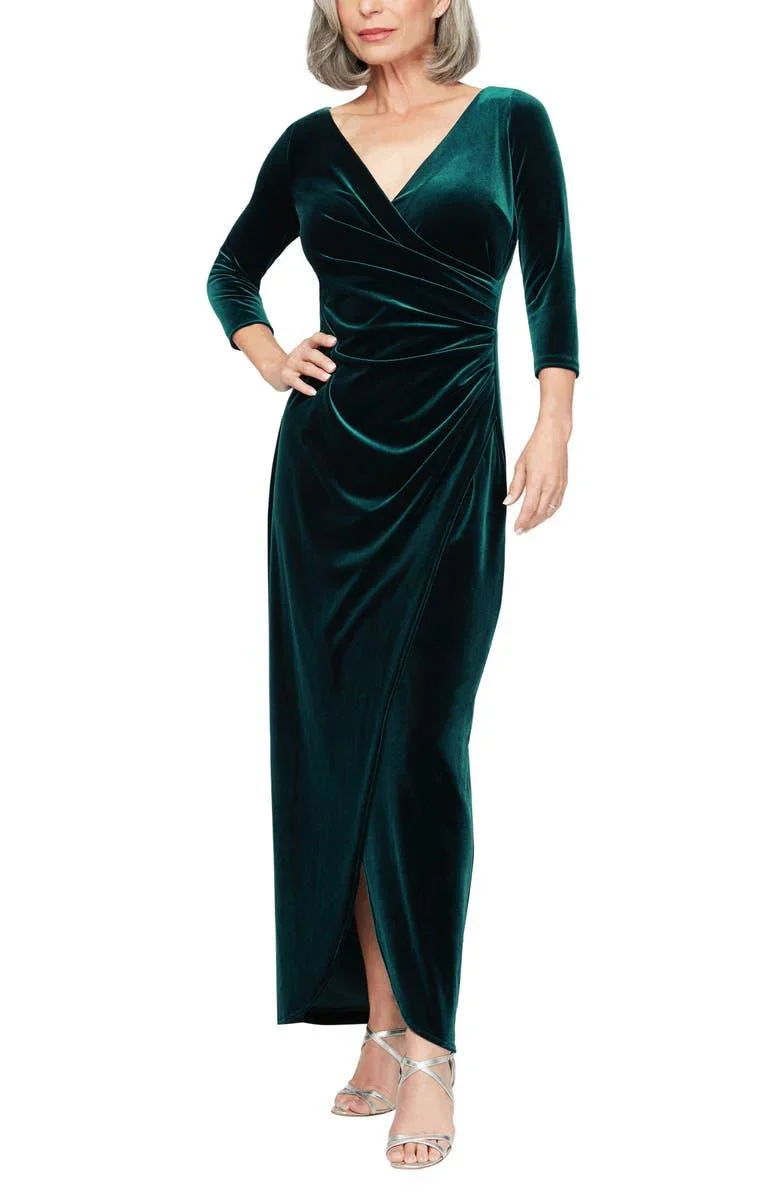 Alex Evenings Velvet Evening Dress 81918583 - Image 5