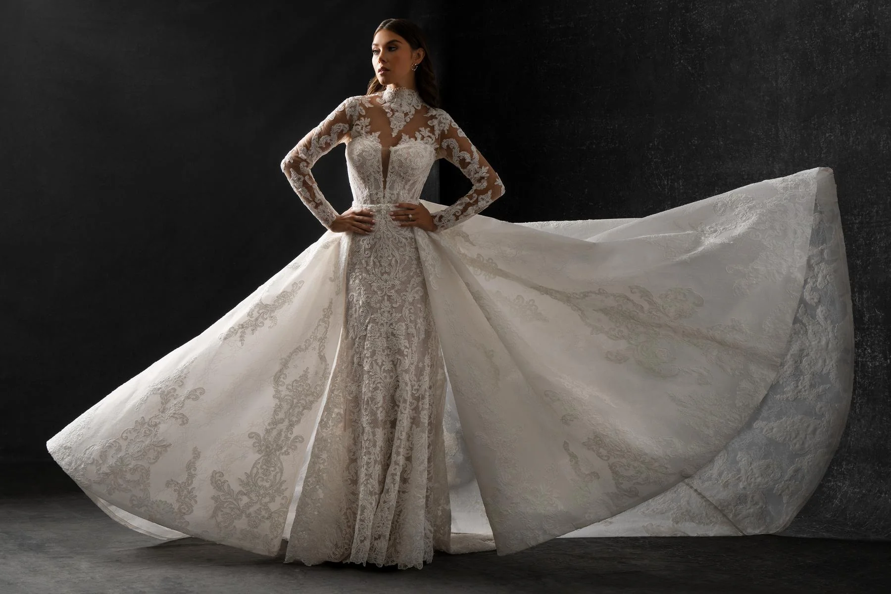 Allure Bridals Couture Detachable Train C768T - Image 6