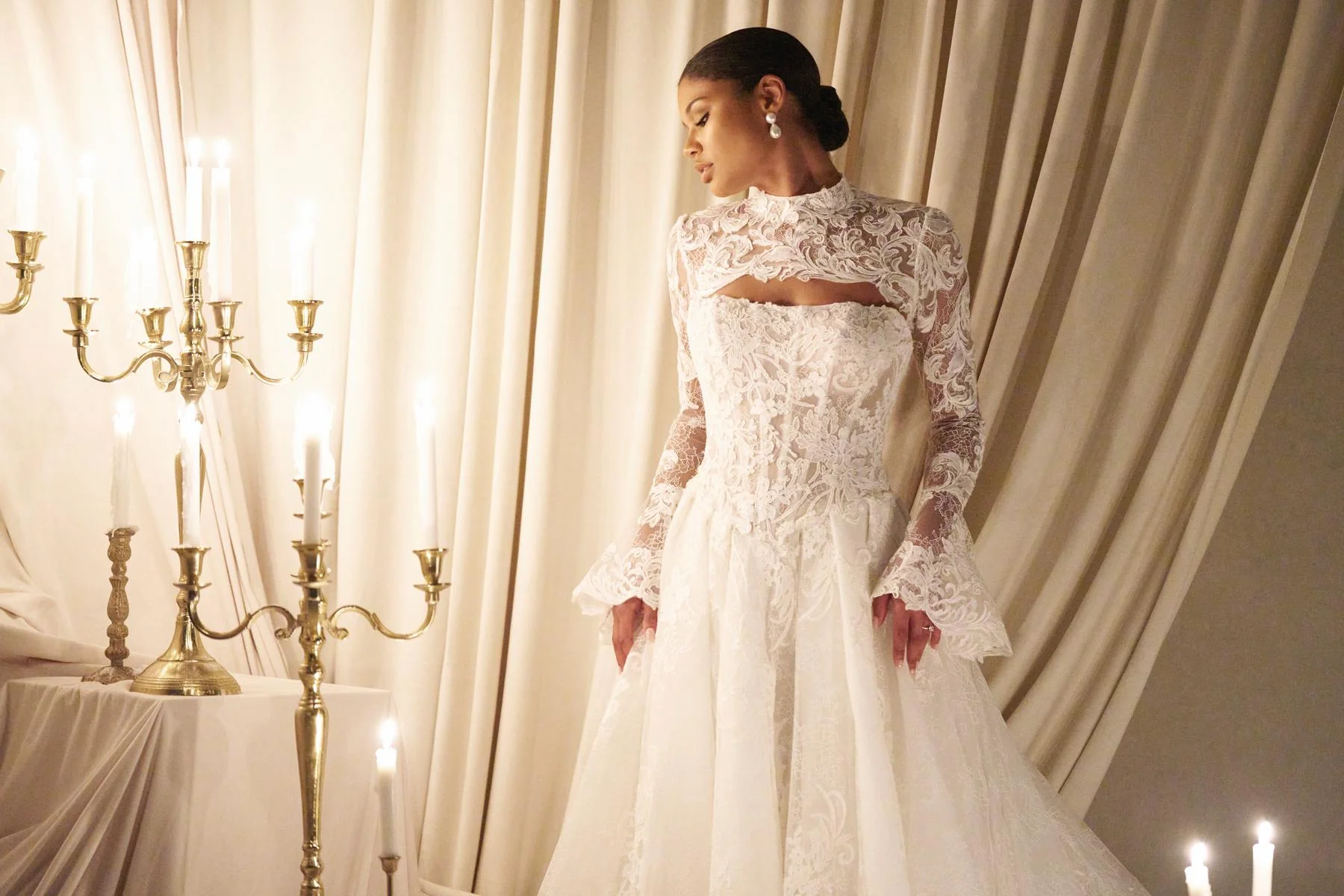 Allure Bridals Couture Lace Jacket C807J - Image 6