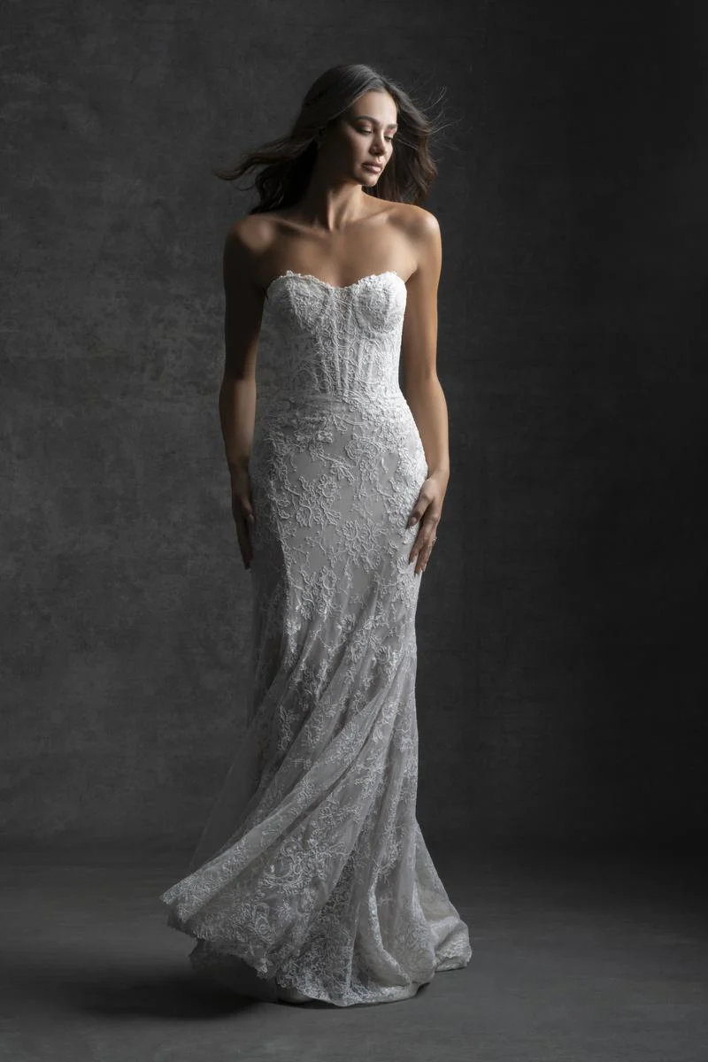 Allure Bridals Couture Fit and Flare Wedding Dress C749 - Image 3