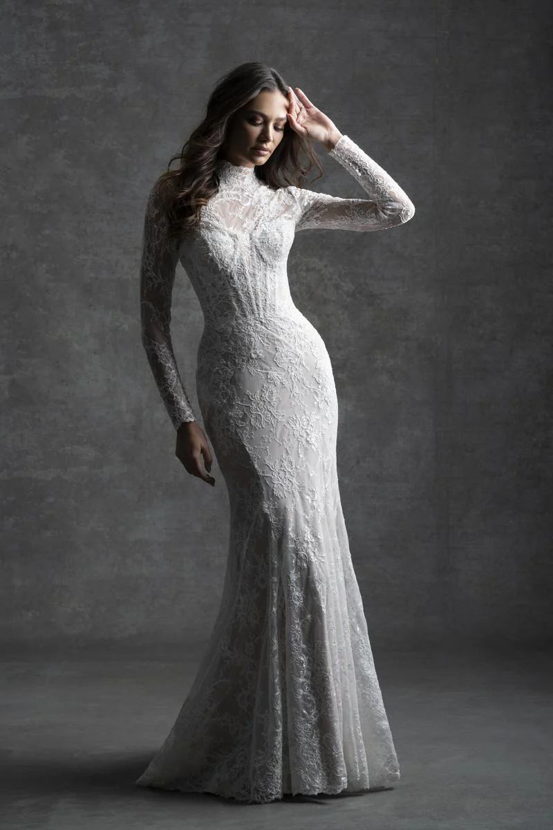 Allure Bridals Couture Fit and Flare Wedding Dress C749 - Image 8