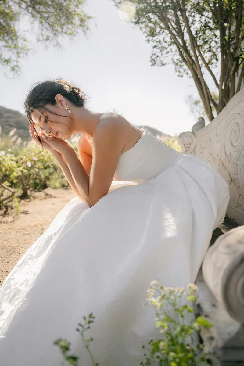 Allure Bridals A1400 Satin Jacquard Strapless Bridal Gown - Image 13