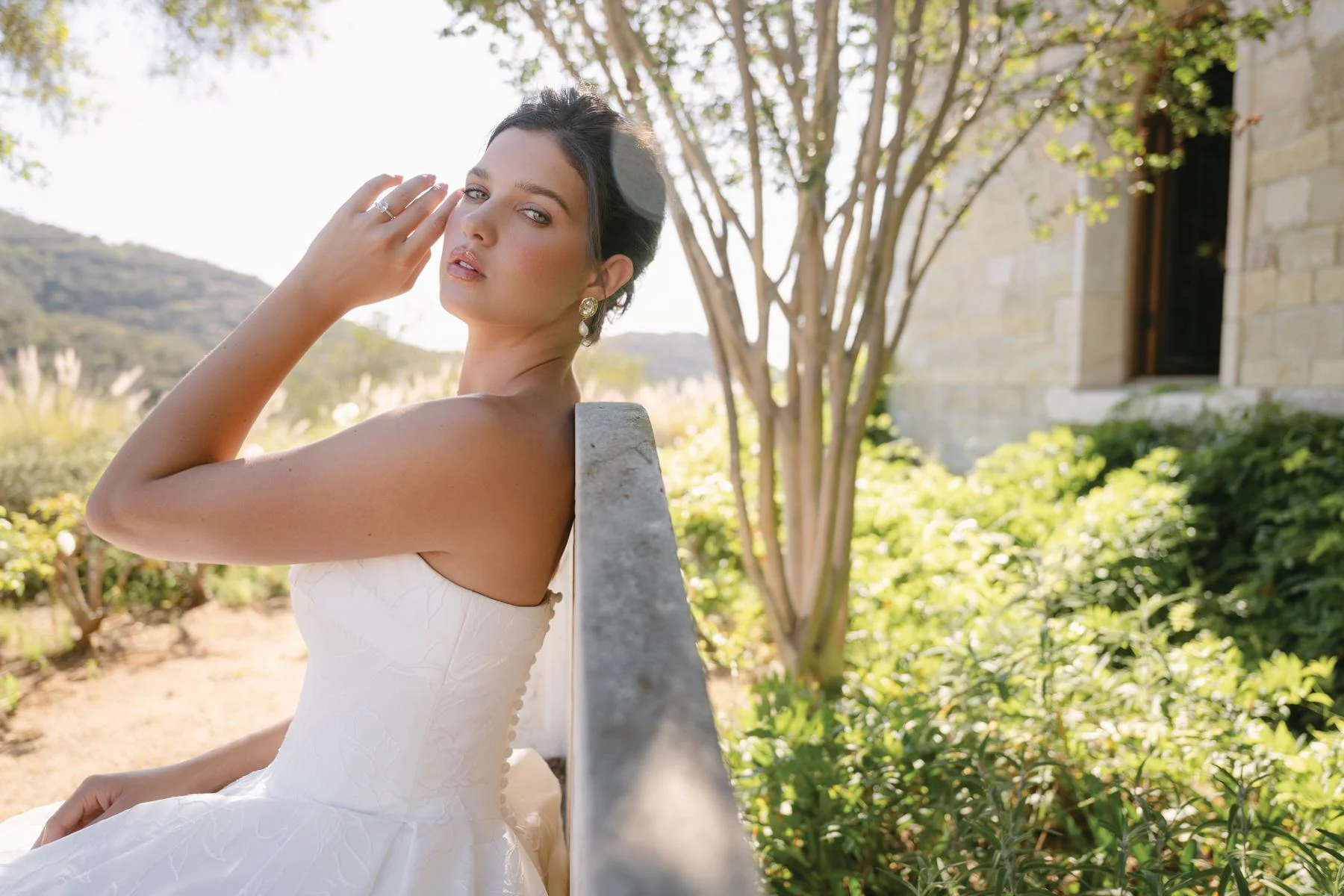 Allure Bridals A1400 Satin Jacquard Strapless Bridal Gown - Image 21