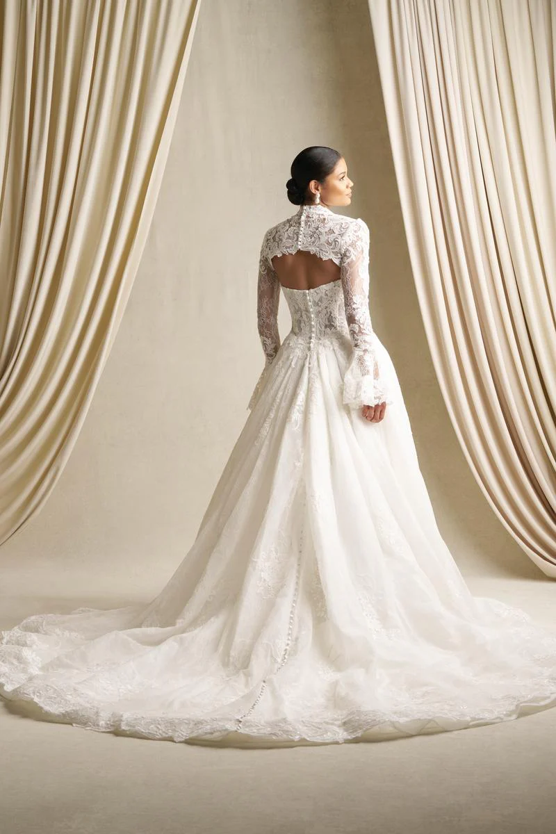 Allure Couture C807 Strapless Lace Ballgown Bridal Gown - Image 2
