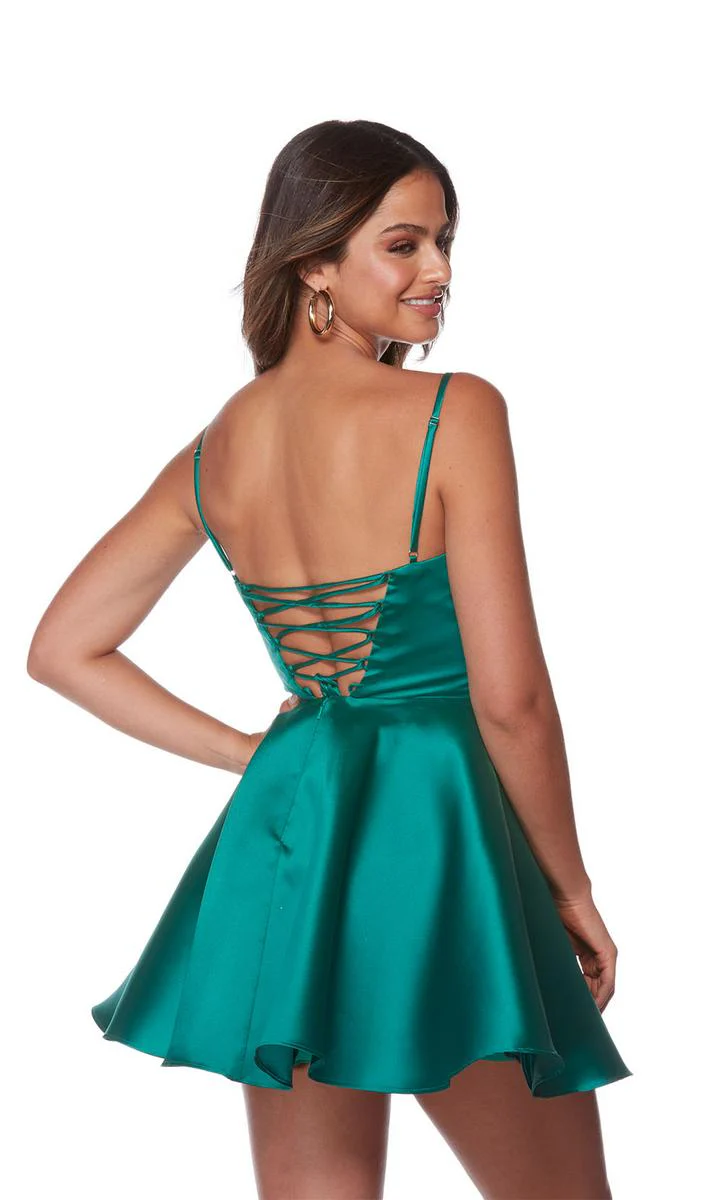 Alyce Paris A-Line Homecoming Dress 3142 - Image 2