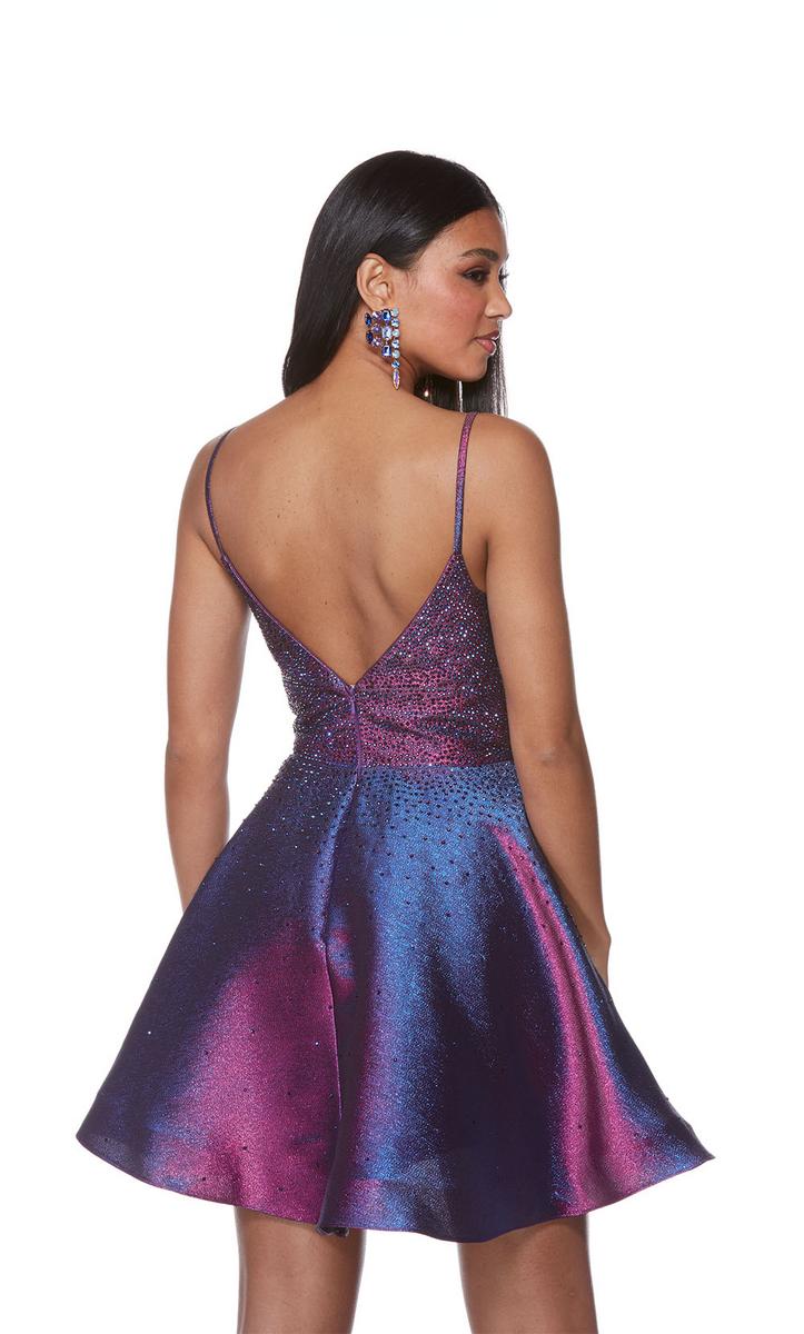 Alyce Paris A-Line Hot Stone Homecoming Dress 3167 - Image 2