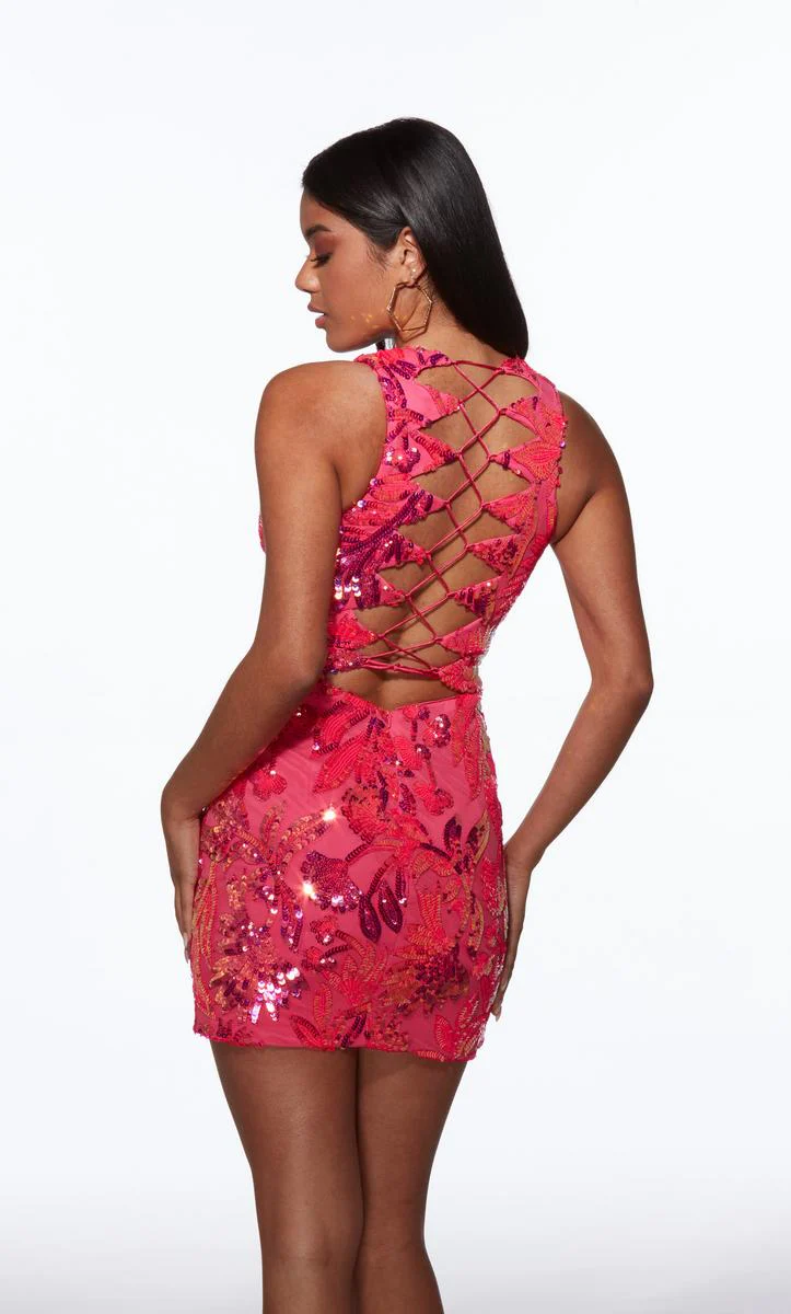 Alyce Paris Full Lace-Up Back Dress 40083 - Image 2