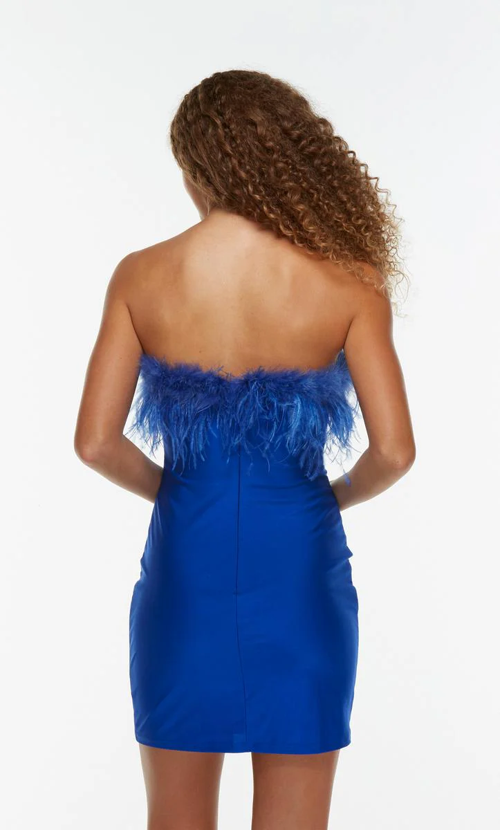 Alyce Paris Feather Homecoming Dress 4524 - Image 2