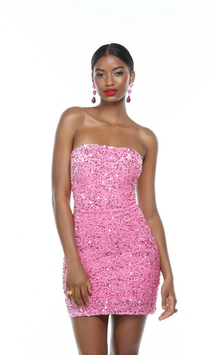 Alyce Paris Strapless Sequin Dress 4605 - Image 2