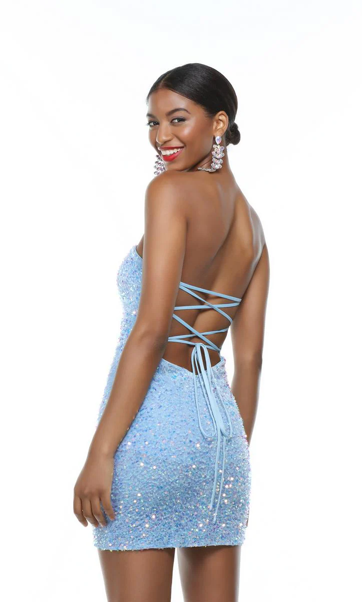 Alyce Paris Strapless Sequin Dress 4605 - Image 9