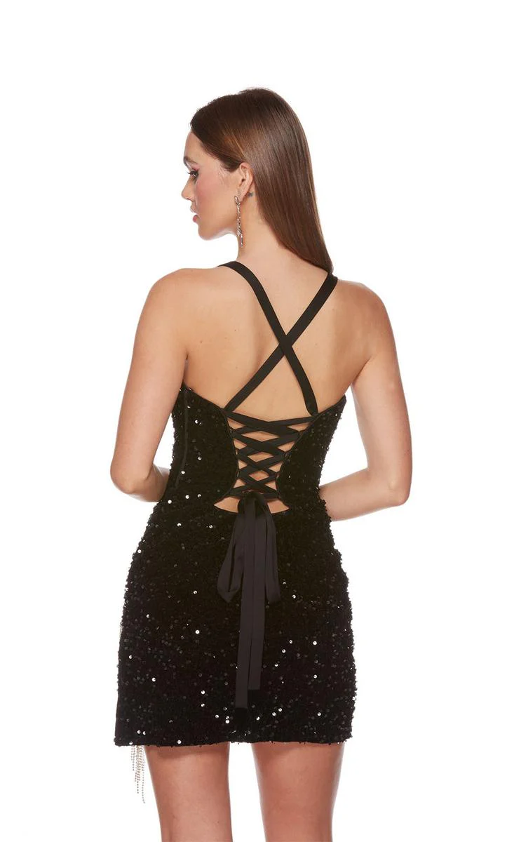Alyce Paris Plunging Homecoming Dress 4795 - Image 10