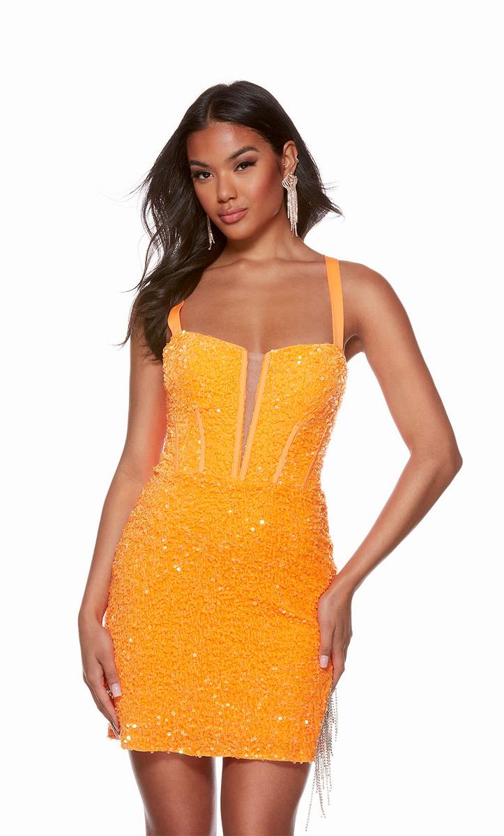 Alyce Paris Plunging Homecoming Dress 4795 - Image 5