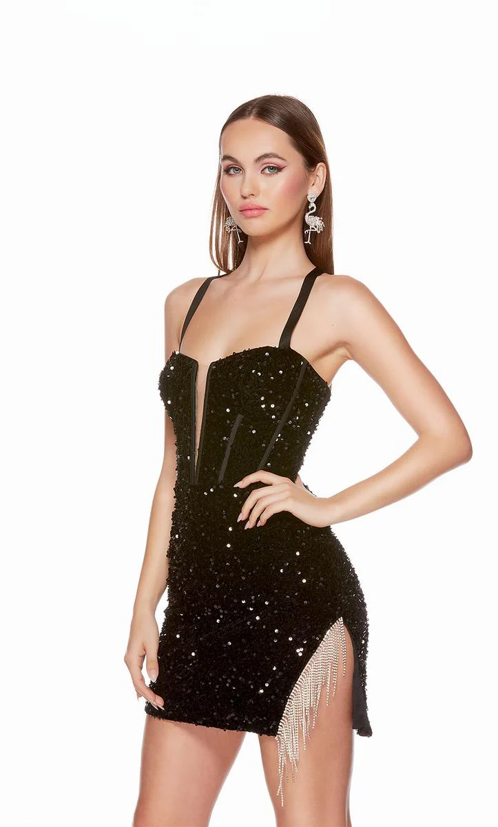 Alyce Paris Plunging Homecoming Dress 4795 - Image 9