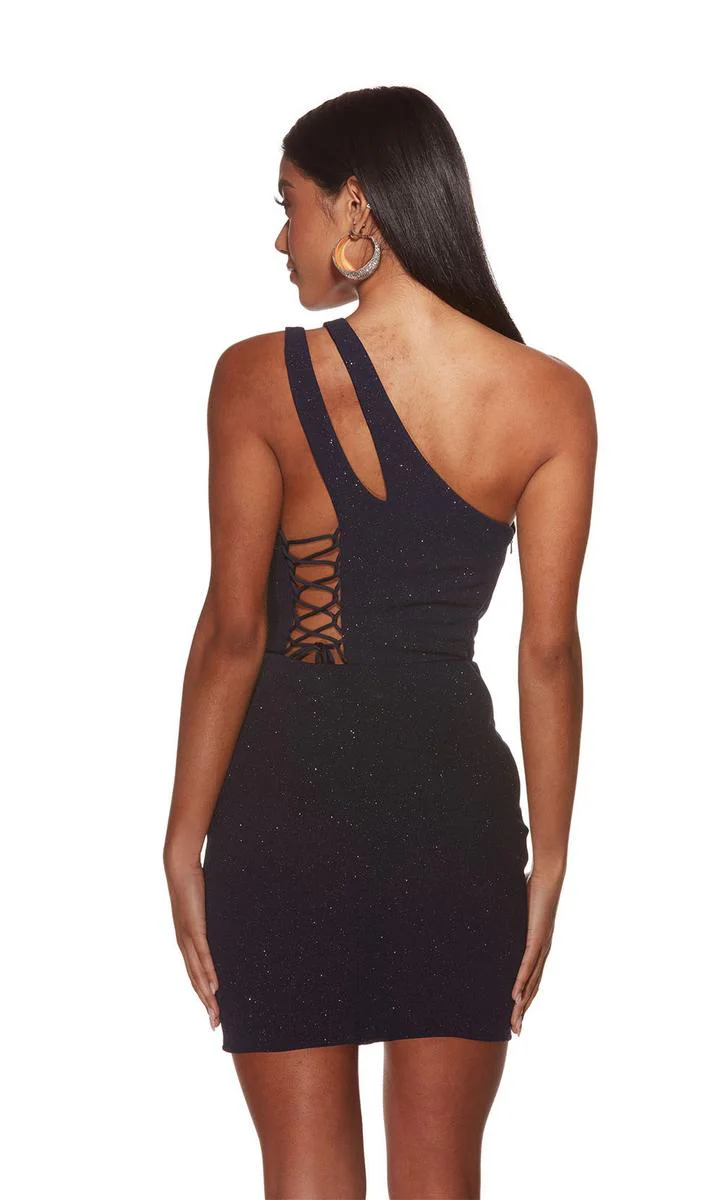 Alyce Paris Asymmetrical One Shoulder HoCo Dress 4822 - Image 2