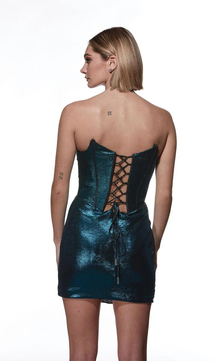 Alyce Paris Off Shoulder Keyhole Homecoming Dress 4844 - Image 14