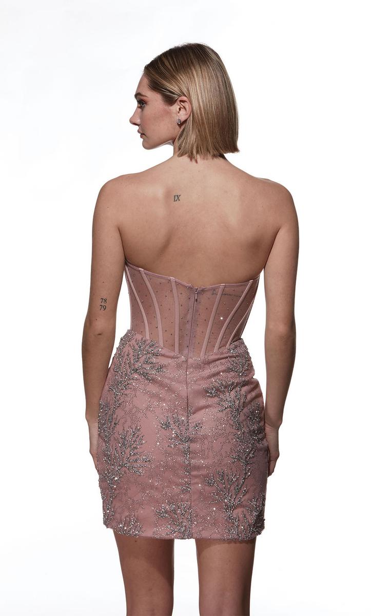 Alyce Paris Ruched Corset Homecoming Dress 4864 - Image 4