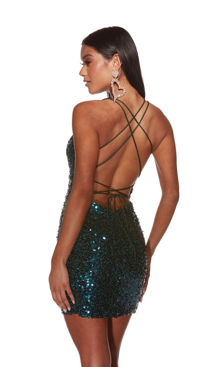 Alyce Paris Plunging Homecoming Dress 4906 - Image 2