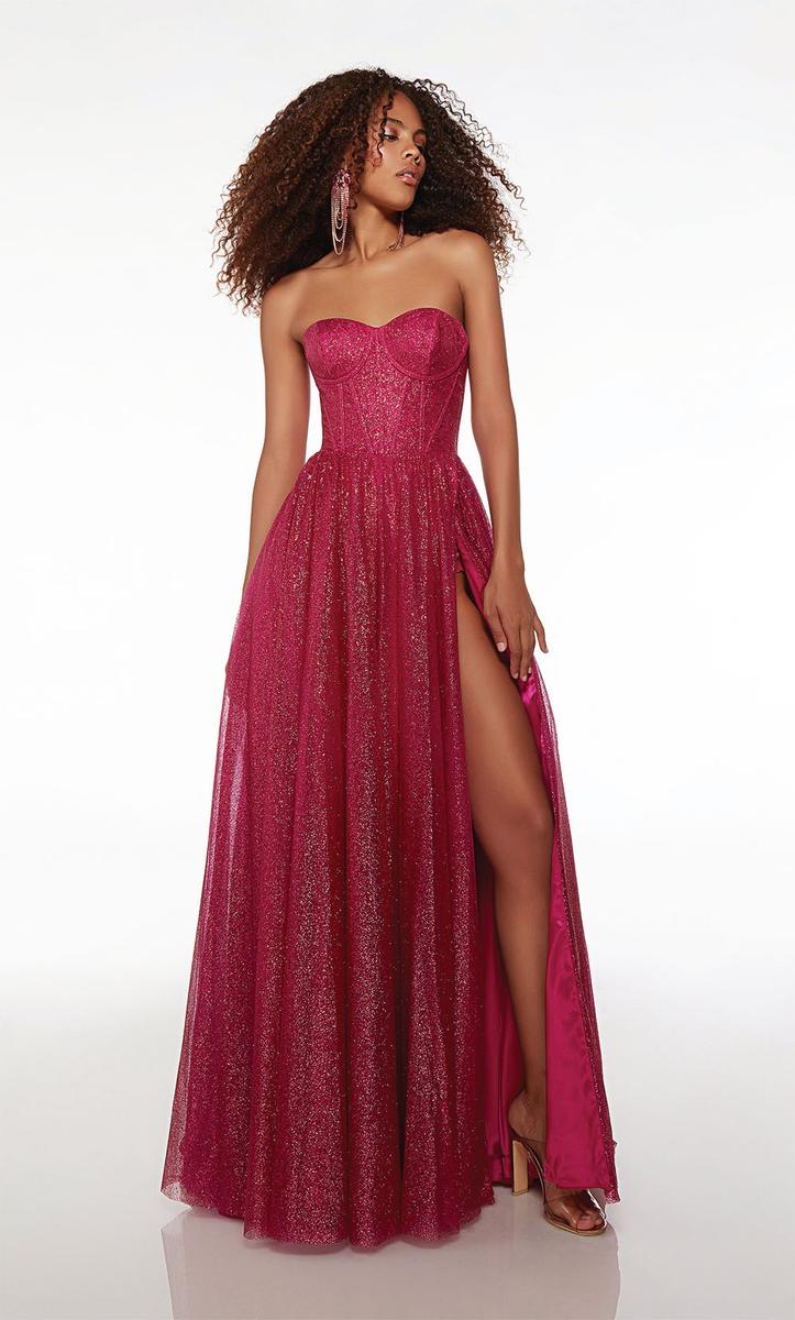 Alyce Glitter Corset Prom Dress 61601 - Image 5