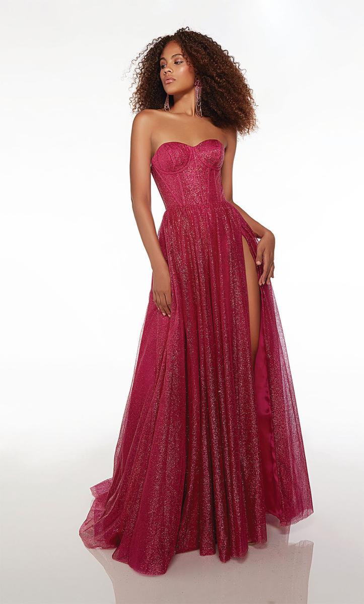 Alyce Glitter Corset Prom Dress 61601 - Image 6