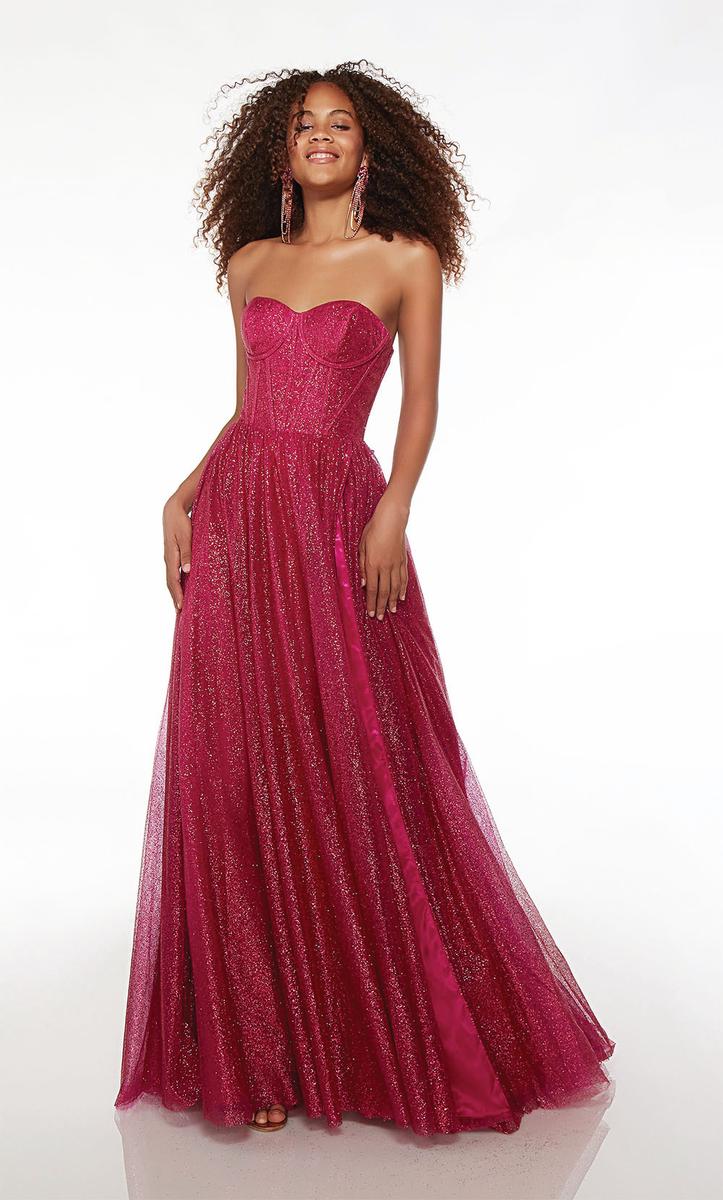 Alyce Glitter Corset Prom Dress 61601 - Image 7