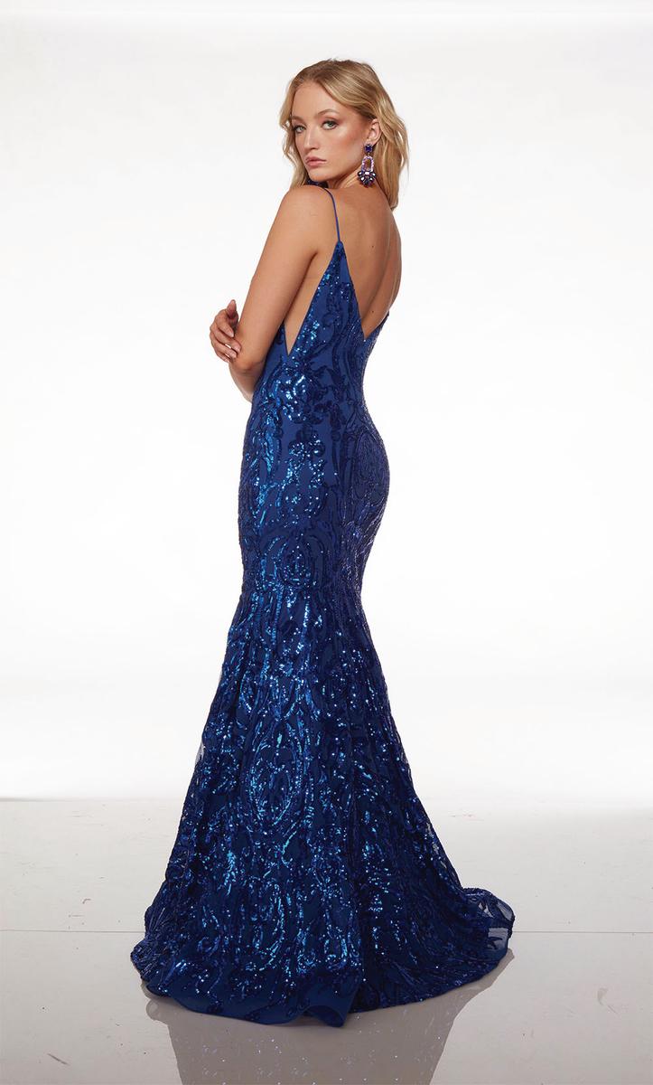 Alyce Paris Long Sequin Prom Dress 61607 - Image 3
