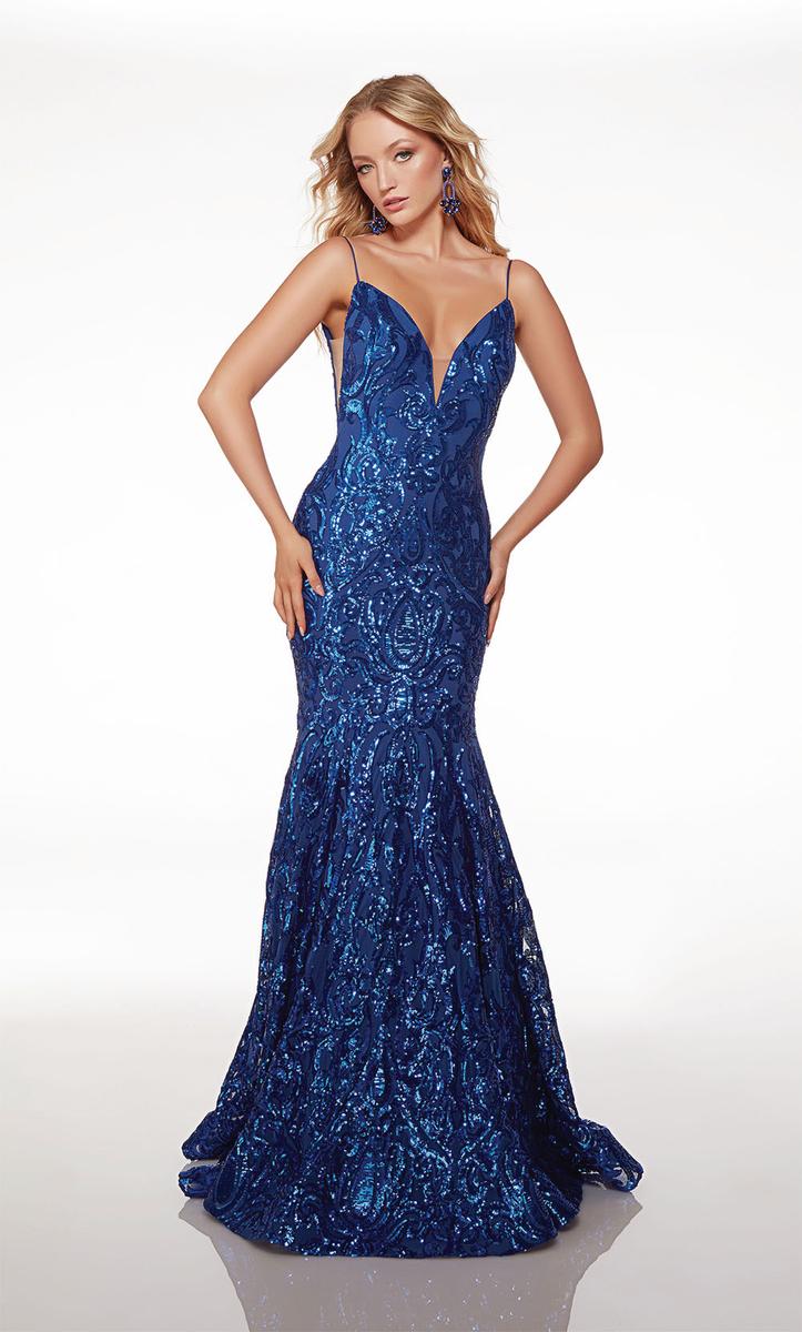 Alyce Paris Long Sequin Prom Dress 61607 - Image 4
