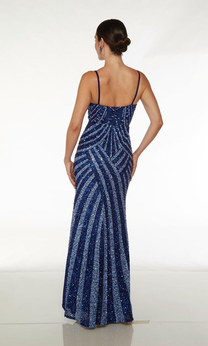 Alyce Plunging Sequin Prom Dress 61608 - Image 2