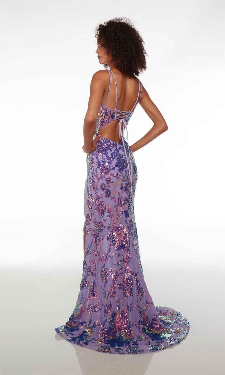 Alyce Paris Sequin Corset Prom Dress 61661 - Image 2