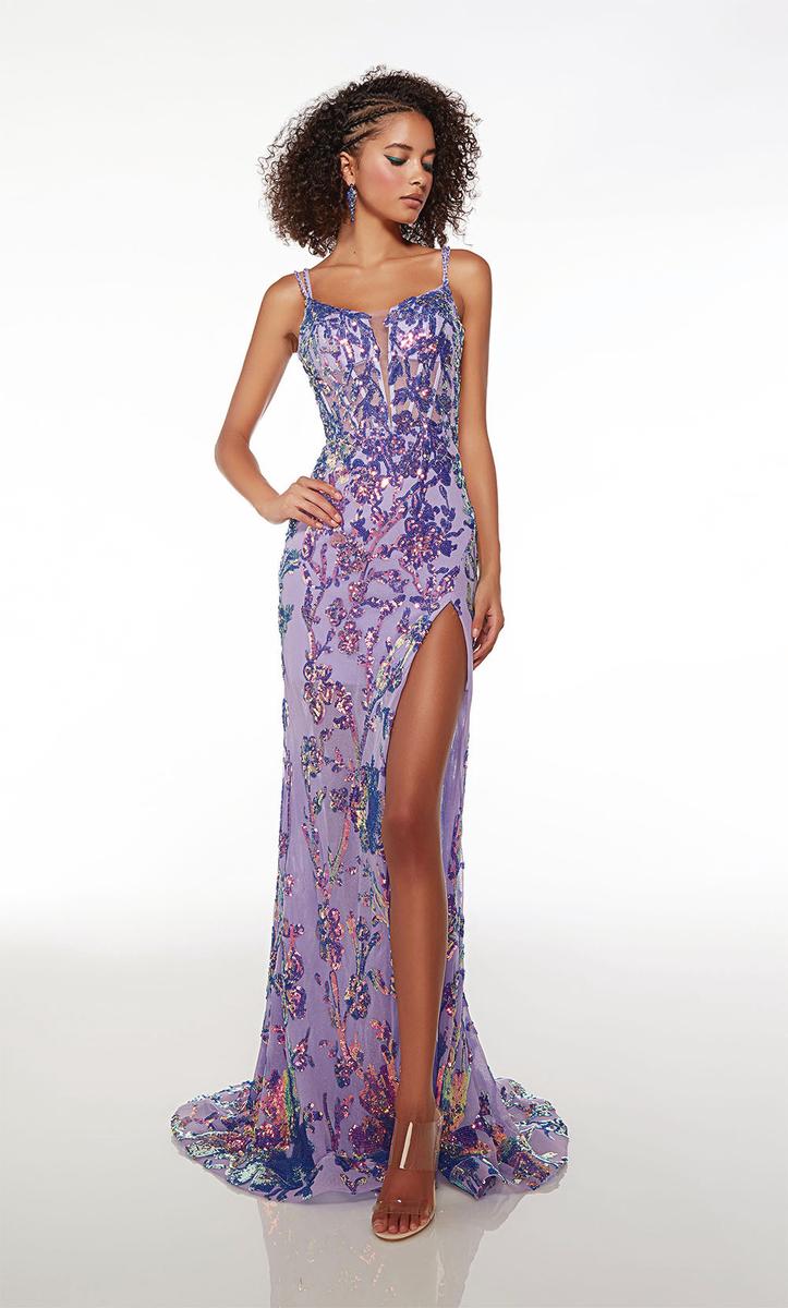 Alyce Paris Sequin Corset Prom Dress 61661 - Image 3