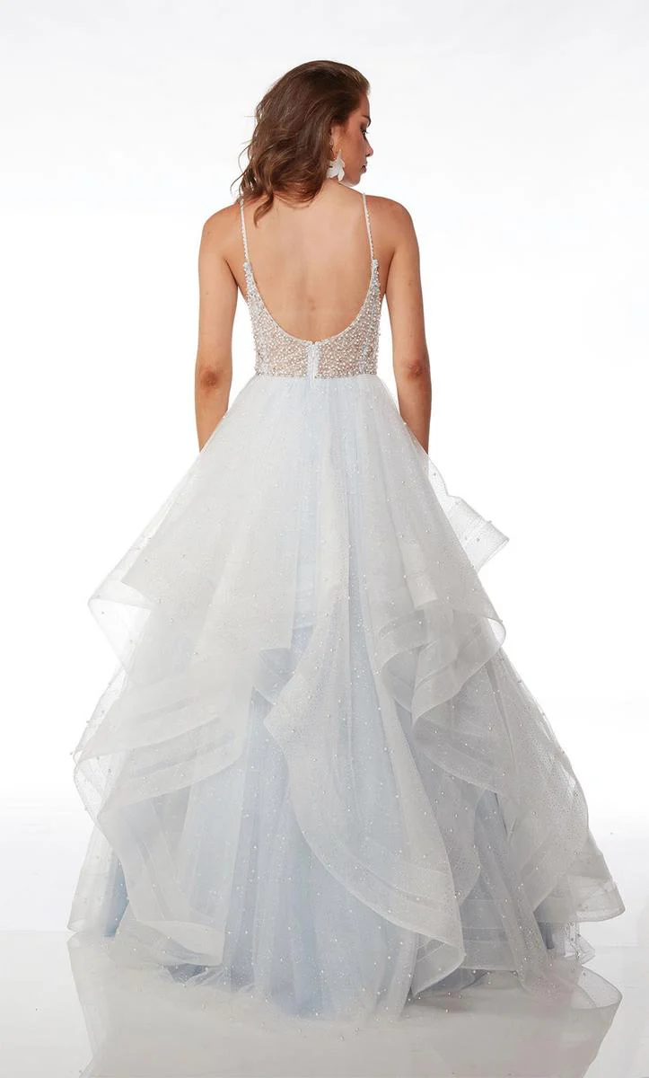 Alyce Paris A-Line Ruffle Ball Gown 61672 - Image 6