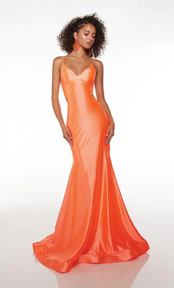 Alyce Paris Stretchy Lace-up Back Prom Dress 61674 - Image 7
