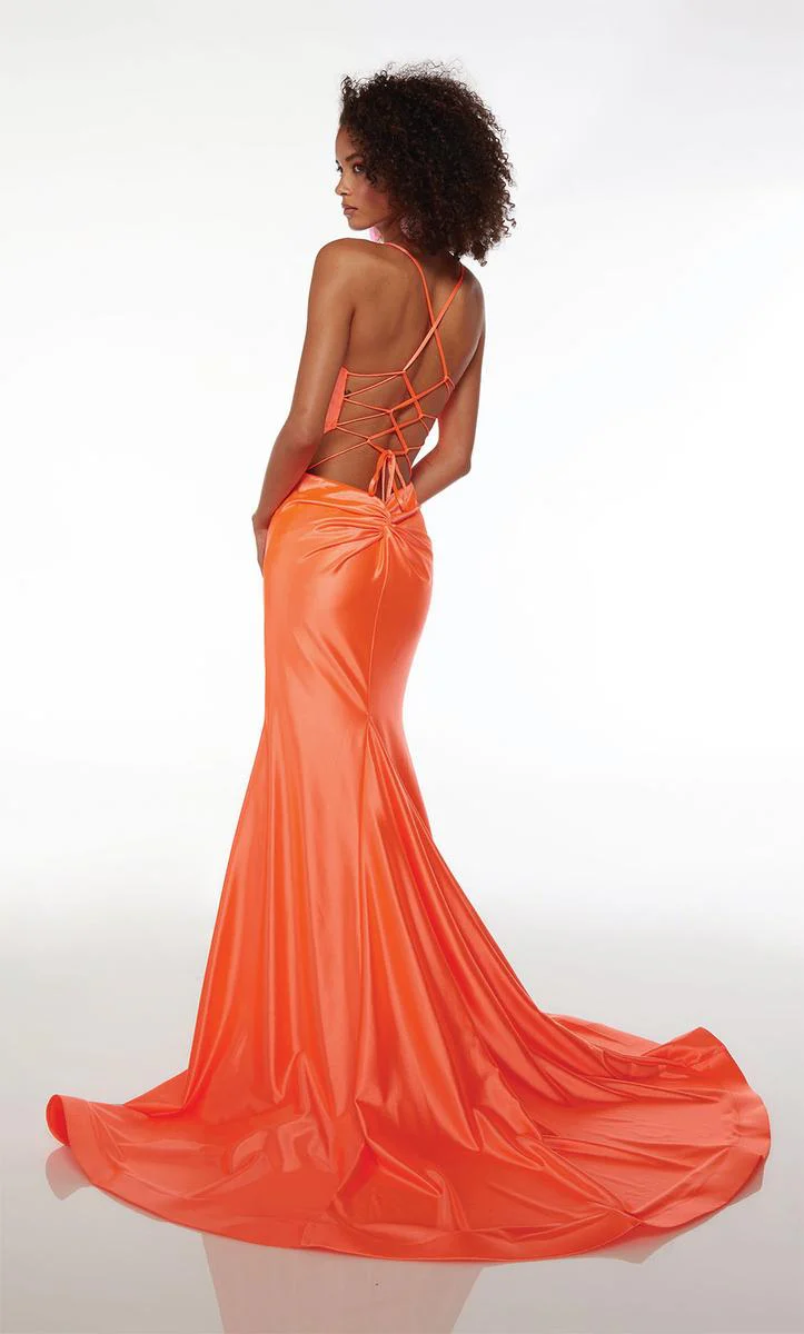 Alyce Paris Stretchy Lace-up Back Prom Dress 61674 - Image 8