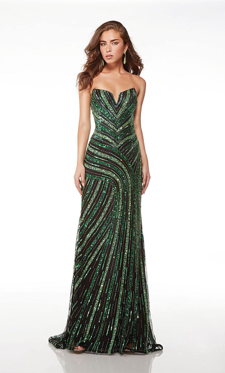 Ava Presley Strapless Sequin Prom Dress 61678 - Image 4