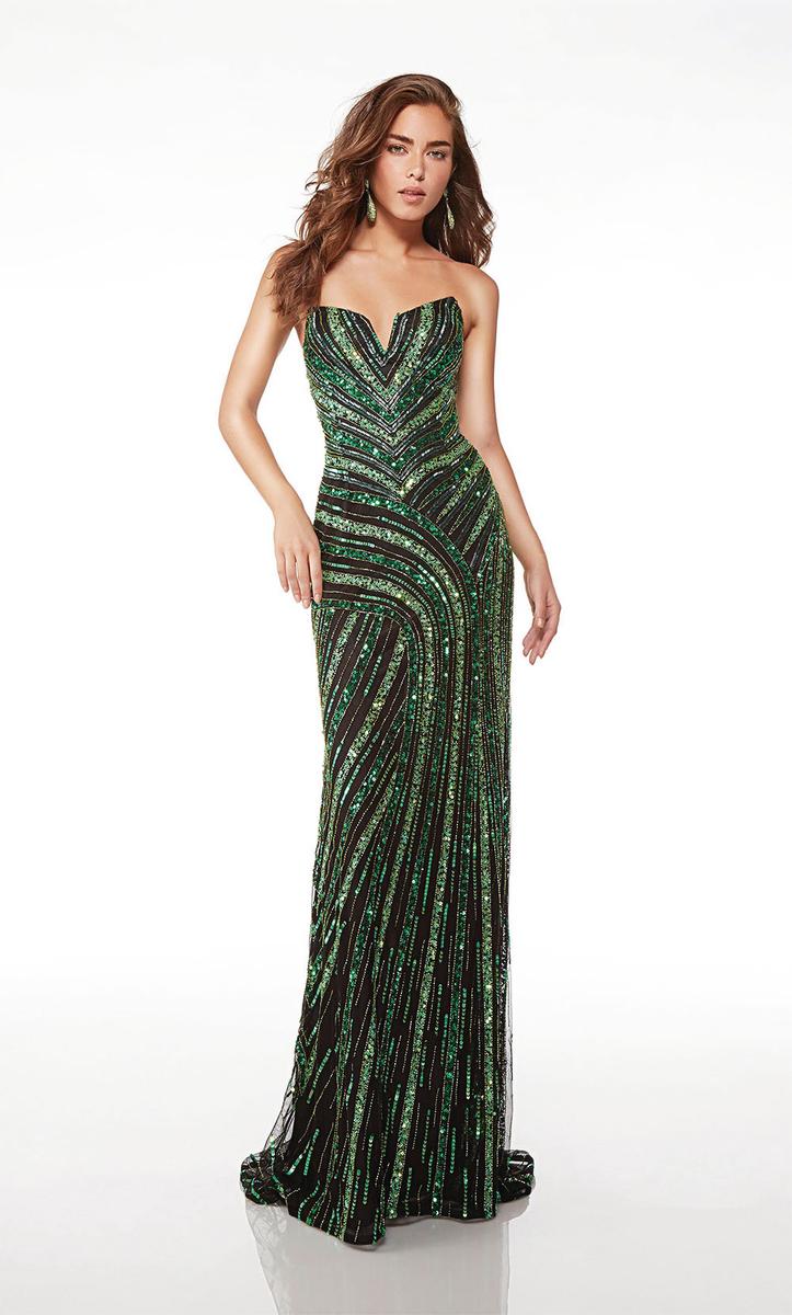 Ava Presley Strapless Sequin Prom Dress 61678 - Image 5