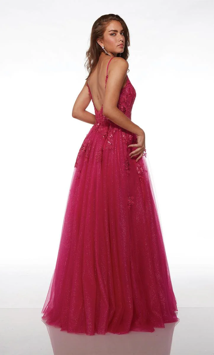 Alyce Paris Lace A-Line Prom Dress 61722 - Image 2