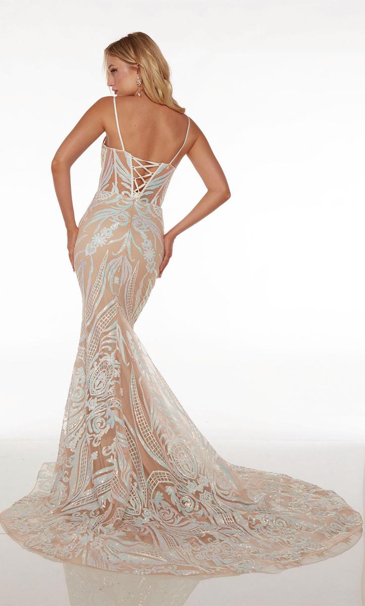 Alyce Paris Sequin Corset Prom Dress 61724 - Image 2