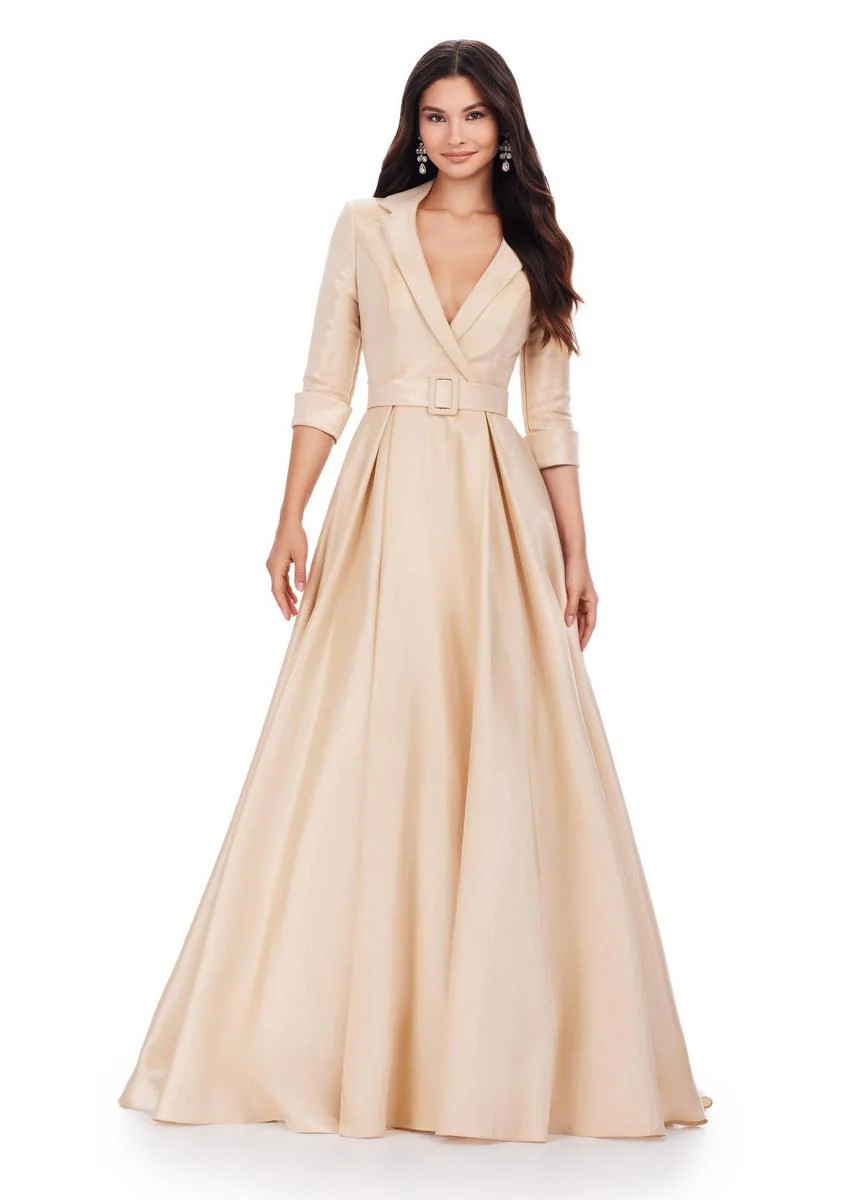ASHLEYlauren Long Sleeve Dress 11326 - Image 10