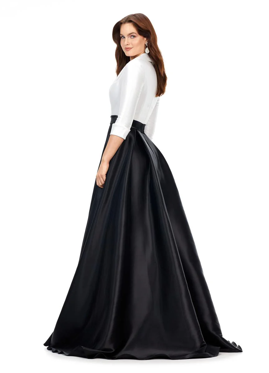 ASHLEYlauren Long Sleeve Dress 11326 - Image 2
