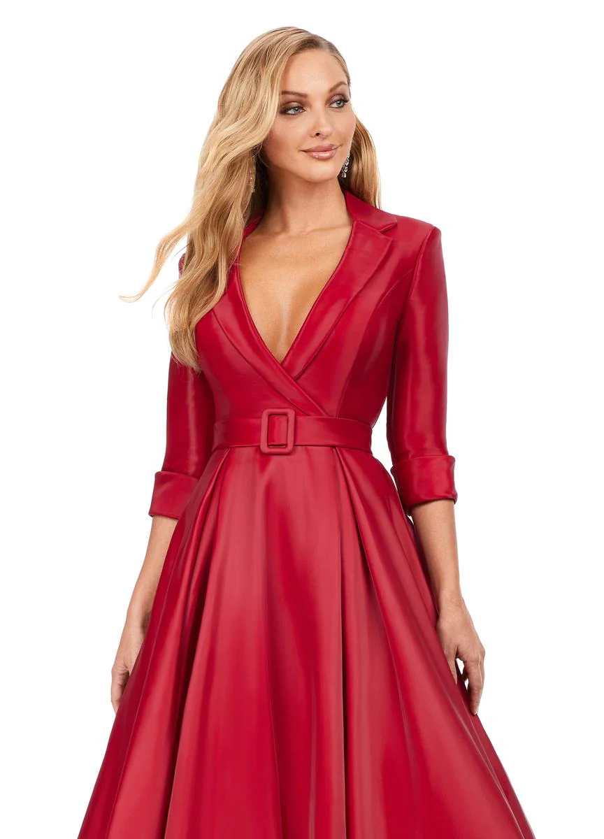ASHLEYlauren Long Sleeve Dress 11326 - Image 8