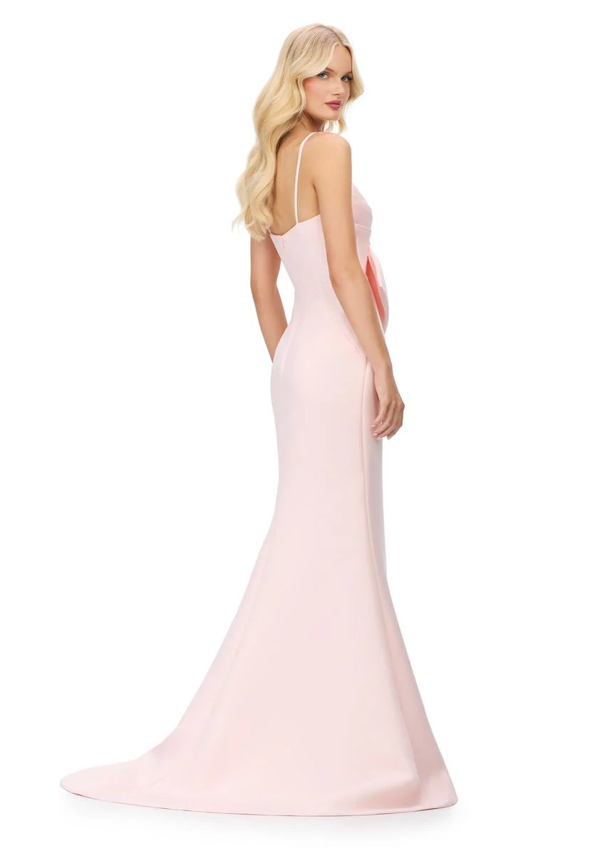 ASHLEYlauren Bow Detail Prom Dress 11702 - Image 6
