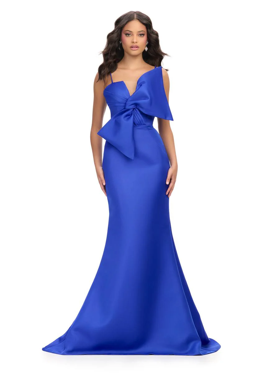ASHLEYlauren Bow Detail Prom Dress 11702 - Image 7