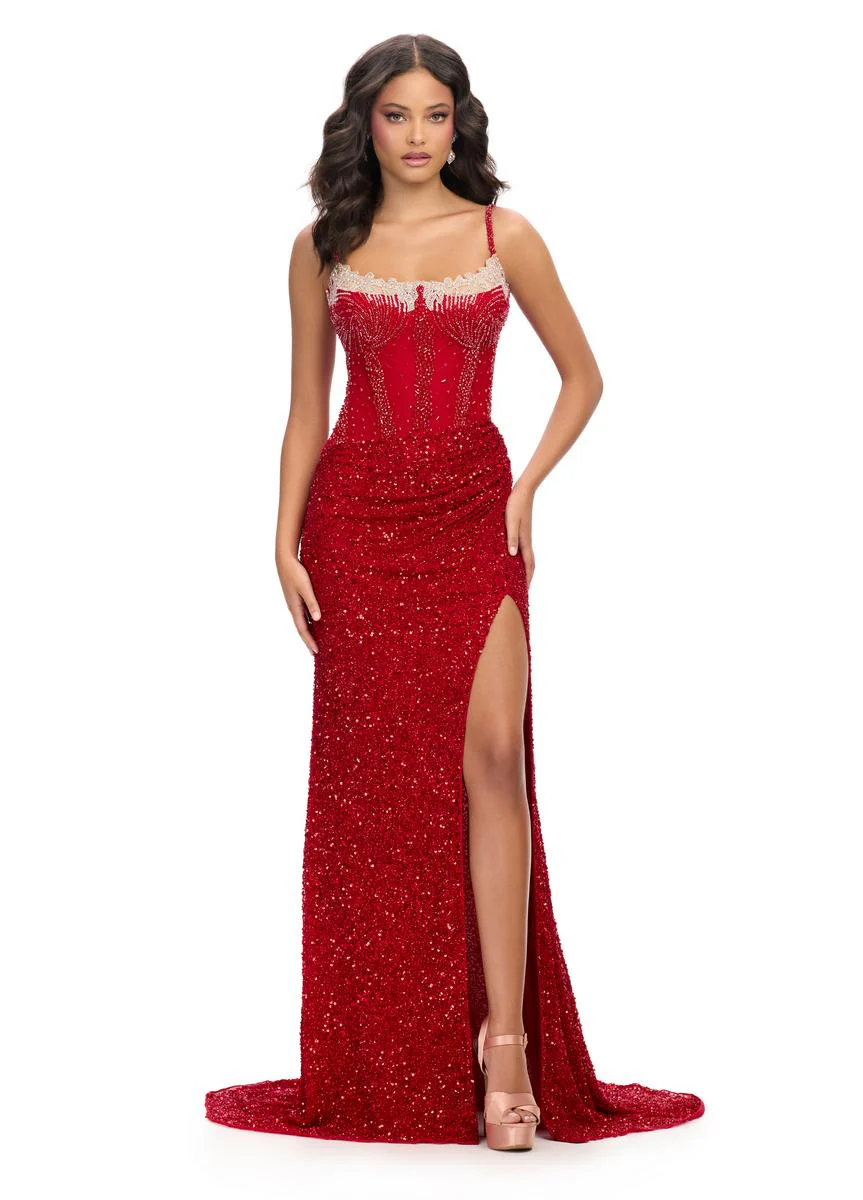 ASHLEYHlauren Bustier Corset Prom Dress 11711 - Image 6